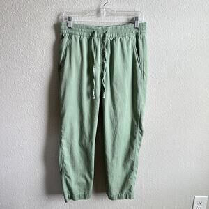 Gap Easy Straight Pull On Pants Women's S Desert Sage Green Cropped Ankle